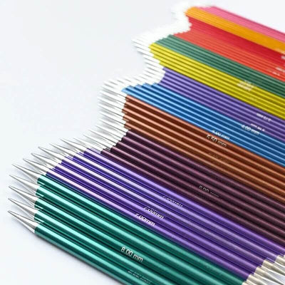 KnitPro - Zing Aluminium Double Pointed Needles - 6" / 15cm | Yarn Worx