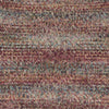 Close-up of a knitted fabric texture with a variegated pattern of burgundy, beige, brown, and muted blue yarns showing how colour 005 knits up | Yarn Worx