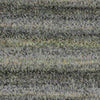 Close-up of a knitted fabric texture with horizontal stripes in heather gray, charcoal, black, olive green, and subtle beige flecks showing how colour 003 knits up | Yarn Worx