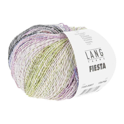 Lang Yarns Fiesta in colour 0007 which is lilac and green | Yarn Worx