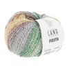 Lang Yarns Fiesta in colour 0008 which is a mix of green, lilac and grey | Yarn Worx