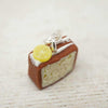 Handmade Polymer Clay Stitch Marker / Progress Keeper - Lemon Cake | Yarn Worx