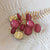 Lise Tailor - Gold Glitter Shank Buttons 11mm (Fuchsia) | Yarn Worx
