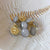 Lise Tailor - Gold Glitter Shank Buttons 11mm (Pearl Grey) | Yarn Worx