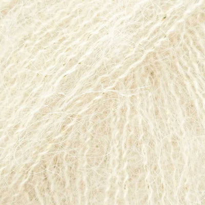 Luca-S Celestial Lace Weight yarn shown in colour 01 Off White | Yarn Worx