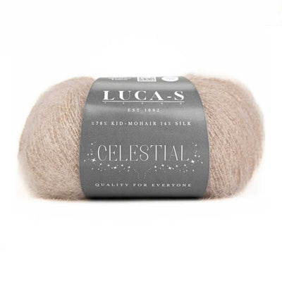 Luca-S Celestial Lace Weight yarn shown in colour 03 Light Beige | Yarn Worx