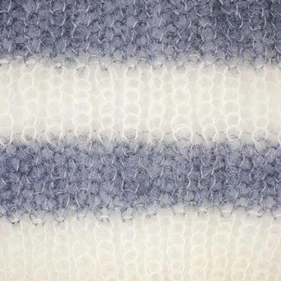 Luca-S Soft Kid-Silk Lace Weight Yarn shown in stripes | Yarn Worx