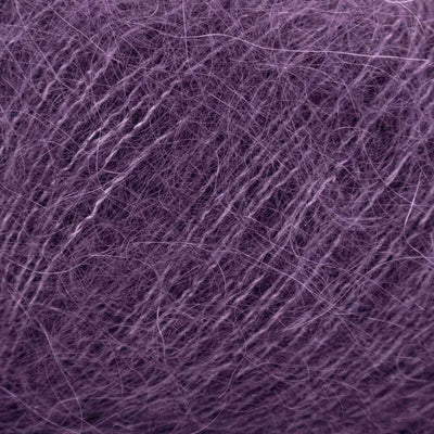 Luca-S Soft Kid-Silk Lace Weight Yarn shown in colourway 13 Royal Purple | Yarn Worx