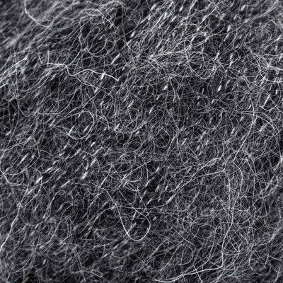 Luca-S Soft Kid-Silk Lace Weight Yarn shown in colourway 14 Graphite | Yarn Worx