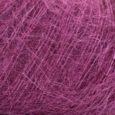 Luca-S Soft Kid-Silk Lace Weight Yarn shown in colourway 20 Berry Jam | Yarn Worx
