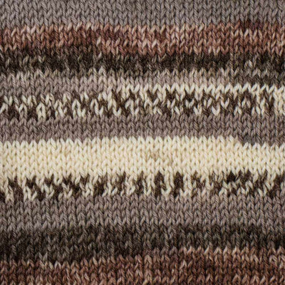 Luca-S Woolen Walk Superwash Sock Yarn shown in colourway 206-Cocoa-Drift | Yarn Worx