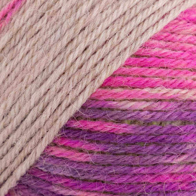 Luca-S Meraki 4-ply yarn shown in colour Orchid Bloom | Yarn Worx