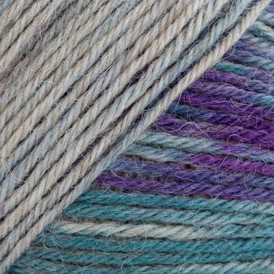 Luca-S Meraki 4-ply yarn shown in colour Sea Lavender | Yarn Worx