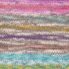 Luca-S Meraki 4-ply yarn knitted swatch shown in colour Wildflower Meadow | Yarn Worx