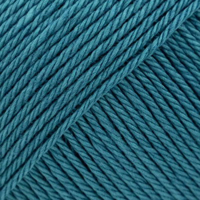 Luca-S Palermo Cotton DK Yarn shown in colourway Peacock Blue 165 | Yarn 