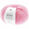 Pink yarn ball with a label on a white background | Yarn Worx
