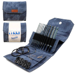 LYKKE - Indigo 15cm (6") Interchangeable Crochet Hook Set | Yarn Worx