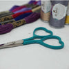 Market Town Yarns - Heart Embroidery Scissors shown in Teal colour | Yarn Worx