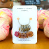 Market Town Yarns - Set of 8 Raglan Stitch Markers - Flowers | Yarn Worx
