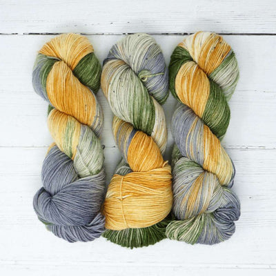 Market Town Yarns - Squishy Sock Yarn - 100g in colourway Mallard | Yarn Worx