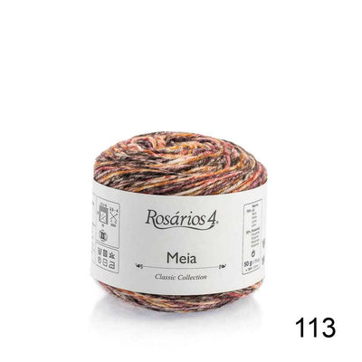 Rosarios 4 - Meia Print - 50g - Colour 113 | Yarn Worx