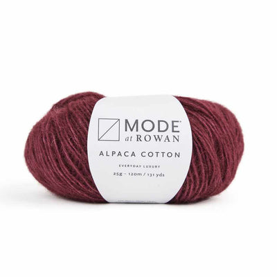 Mode at Rowan - Alpaca Cotton - 25g shown in colour 020 Dahlia | Yarn Worx