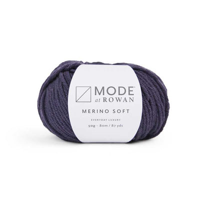 Mode at Rowan - Merino Soft - 50g shown in colour 020 Plum | Yarn Worx