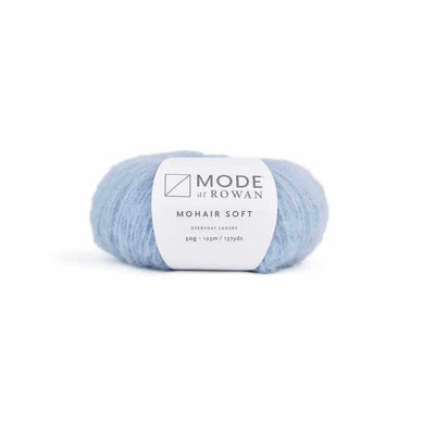 Mode at Rowan - Mohair Soft Aran - 50g shown in colourway 204 Hyacinth | Yarn Worx