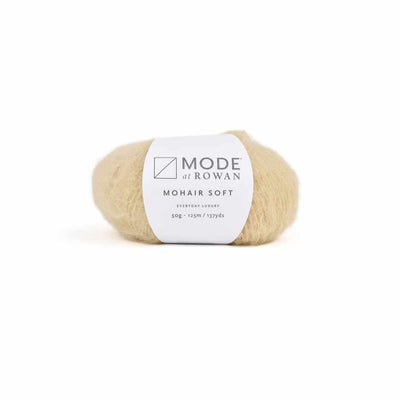 Mode at Rowan - Mohair Soft Aran - 50g shown in colourway 201 Pampas | Yarn Worx