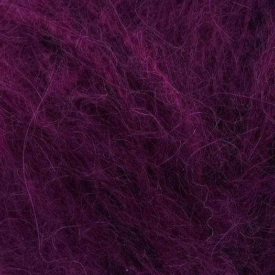 Mode at Rowan - Mohair Soft Aran - 50g shown in colourway 208 Wine | Yarn Worx
