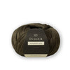 Isager Yarn Mulberry Silk in dark green colour called Khaki | Yarn Worx