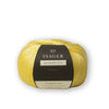 Isager Yarn Mulberry Silk in a lemon yellow colour | Yarn Worx