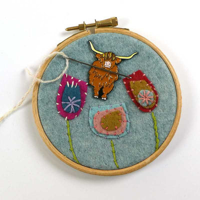 Emma Ball - Highland Cow Needle Minder | Yarn Worx