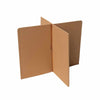 Walnut leather dividers for Yarn Barrel on a white background