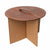 Walnut leather lid and dividers for Yarn Barrel on a white background