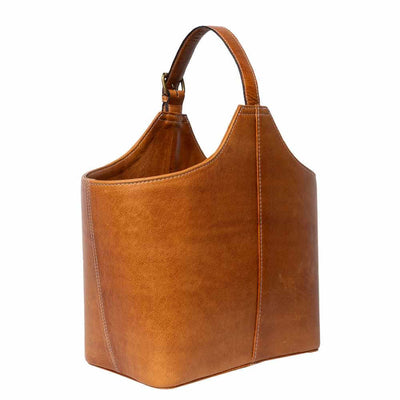 Re:Designed - Project 71 Small Yarn Bucket shown in Burned Tan | Yarn Worx