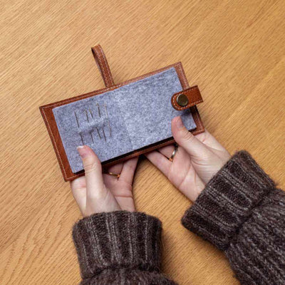 Re:Designed - Project 76 Sewing / Darning Needle Leather Case | Yarn Worx