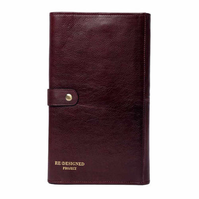 Re:Designed - Project 82 XL Fixed Circular Knitting Needle Case shown in Dark Cherry | Yarn Worx