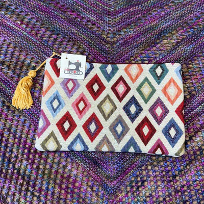 Panino - Zipped Pouch - Rhombus Multicolour | Yarn Worx