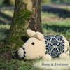 Plum Pudding Knitted Pig Kit Pig-Along shown in colours Dune & Horizon | Yarn Worx