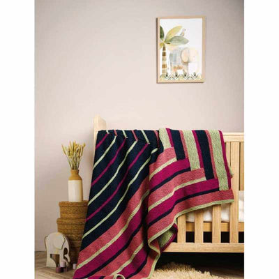 Rowan - Every Baby Blanket Pattern Book showing the Pop blanket | Yarn Worx