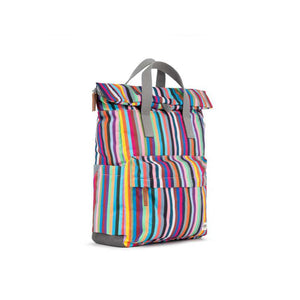ROKA London Canfield B Recycled Canvas Bag - Multi Stripe | Yarn Worx