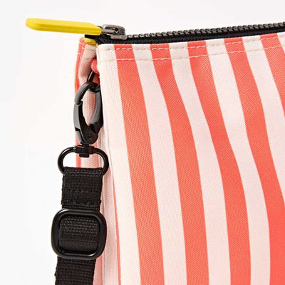 ROKA London - Carnaby XL Crossbody Bag in Coral Stripe | Yarn Worx