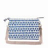 Roka Carnaby Crossbody XL bag with denim rain design | Yarn Worx