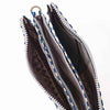 top view showing the three open compartments of the carnaby crossbody XL bag | Yarn Worx