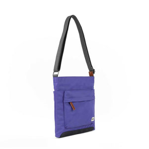 ROKA London Kennington B Crossbody Recycled Nylon Bag - Peri Purple | Yarn Worx