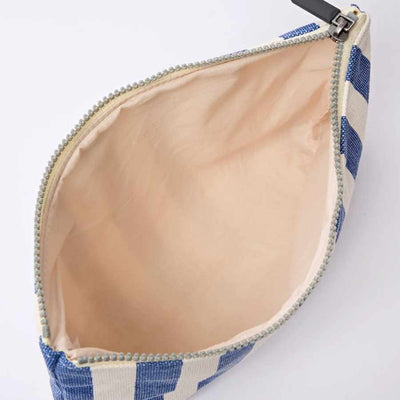 ROKA London - Maida Vale Medium Pouch in Denim Stripe | Yarn Worx