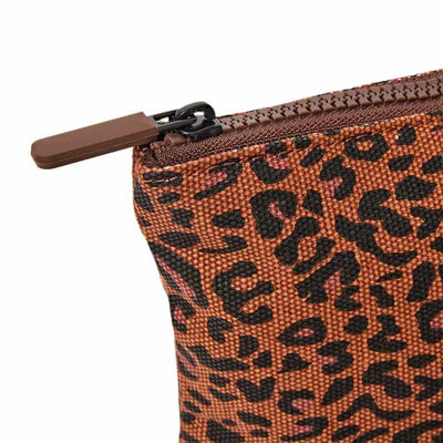 ROKA London Maida Vale Medium Pouch in Leopard Mini | Yarn Worx