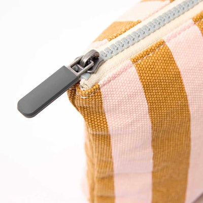 ROKA London - Maida Vale Medium Pouch in Rose Gold Stripe | Yarn Worx