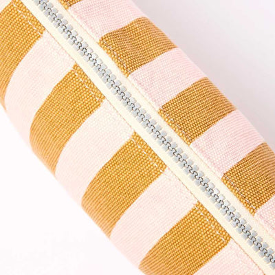 ROKA London - Maida Vale Medium Pouch in Rose Gold Stripe | Yarn Worx